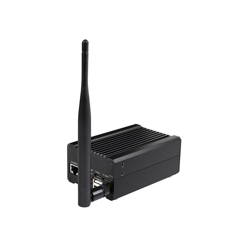 Raspberry Pi CM4 NAS Server with Dual SATA & 2-inch LCD