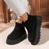 Fashion 2025 New Platform High Heel Women's Snow Boots Winter Casual Flat Shoes Ladies Short Plush Fur Warm Chelsea Ankle Boots Women