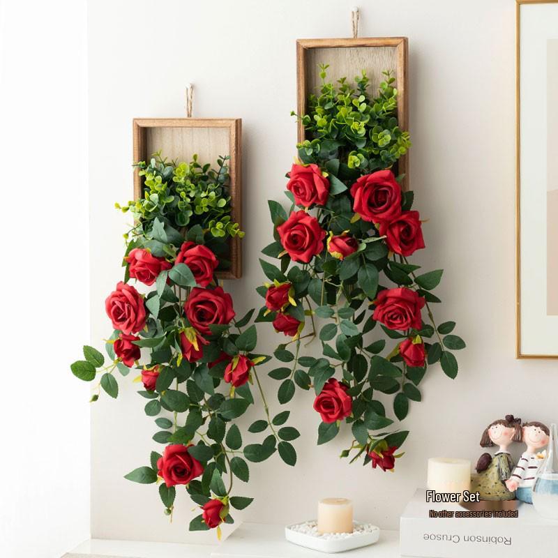 Stylish Daisy Pendant Faux Flower Vine for Indoor Wall Decoration and TV Background