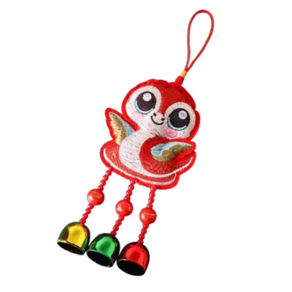 Traditional Embroidery Snake Wind Chimes Hanging New Year Pendants  New Year Decoration