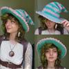 New style fisherman hat for girls, handmade dotted stage hat, British men's outdoor sun protection hat