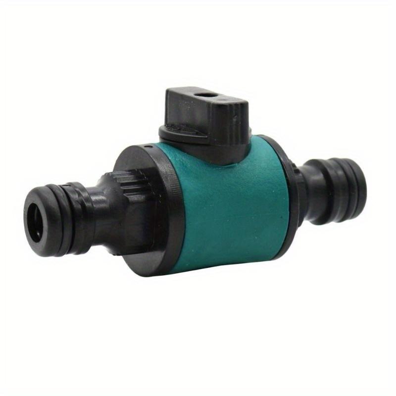 16mm Joint 1/2 Inch To 16mm Quick Connector With Valve Garden Irrigation System Fast Couplings Accessories Garden Supplies 1 Pcs