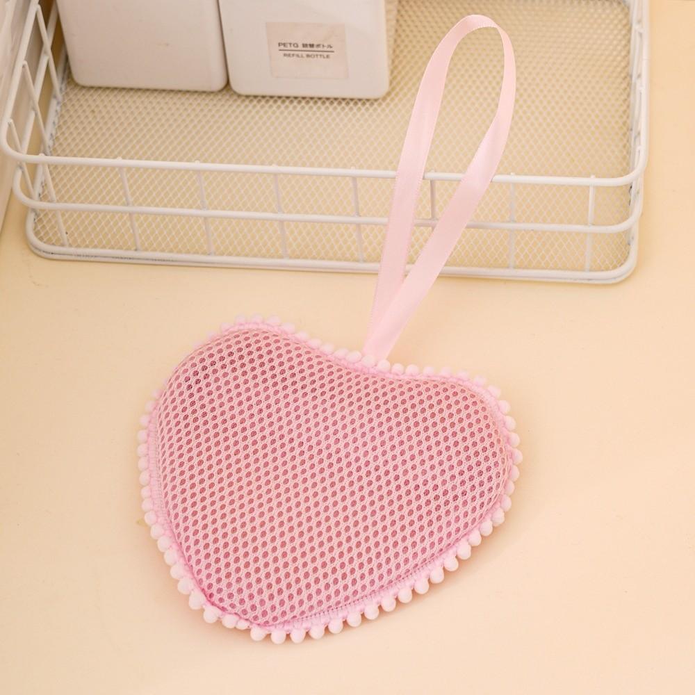 Cloud/Heart Shaped Foaming Soap Bag Exfoliating Massage Soap Bag Foam Mesh  Bath Body Washing