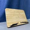 Bamboo Reading Stand Books Tablets Adjustable Angle Portable Book Holder Desk Mount