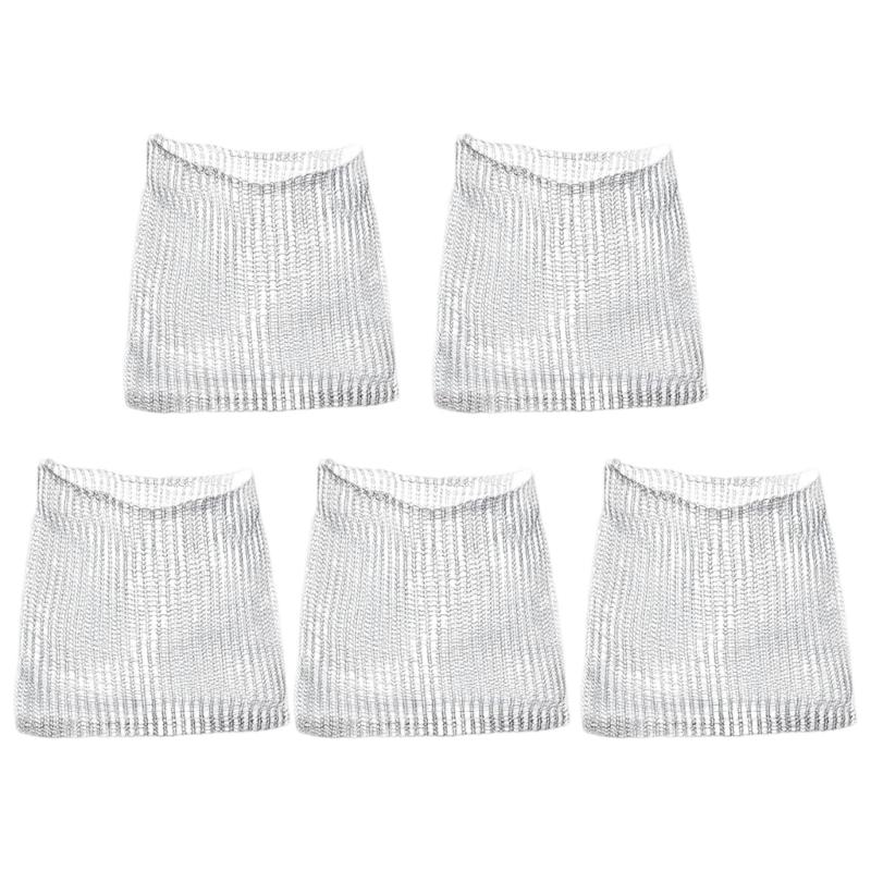 Pack of 5 Stainless Steel Mesh Plant Root Protector Easy Installation for Outdoor Garden Plant Root Tubers Trees Flower