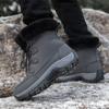 Winter large size velvet snow boots velvet warm couple cotton boots outdoor waterproof and non-slip cotton shoes