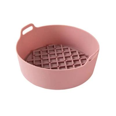 2024 Pentola in Silicone per Friggitrice ad Aria Multifunzionale Accessori per Friggitrici ad Aria Pane Pollo Fritto Pizza Cestello Vassoio da Forno Antiaderente Cottura al Forno