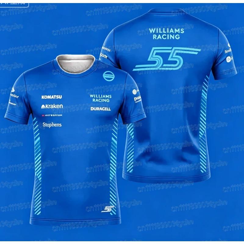 2026 Team T-shirt Carlos Formule 2025 T-shirt Fanshirt 3D Geprint T-shirt Gezinsmatching