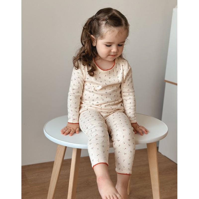 Baumwoll Kinder Schlafanzug Set Mädchen Jungen Langarm Nachtwäsche Kleinkind Haus Outfit A-Note Weich Bequem