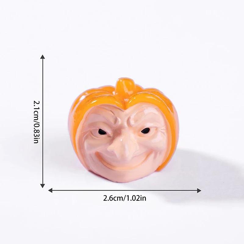 7Pcs Halloween 3d Pumpkin Ghost Furnitures Fairy Garden Crafts Diy Accessories Doll House Decor Micro Landscape Ornament