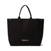 Francfranc Logo Tote Bag 2 L Black Gusset Bottom Plate Large Tote Bag 2025 Model [Francfranc]