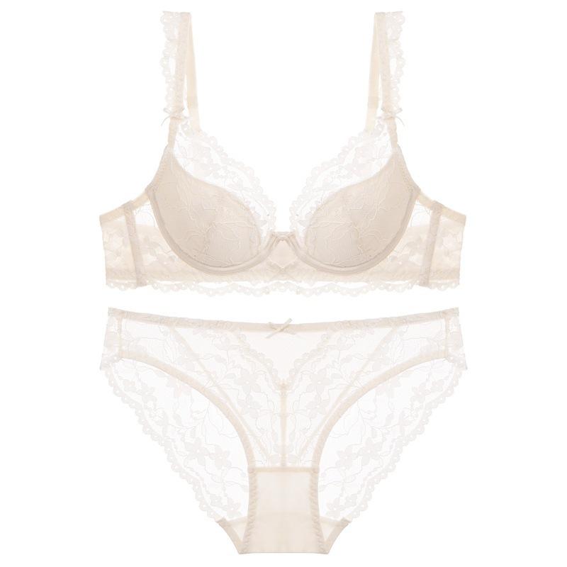 

Французское нижнее белье сексуальное чистое желание тонкий мягкий бюстгальтер с кружевом на косточках маленькая грудь собирает и закрывает подмышечные впадины верхняя поддержка нижнее белье 70B абрикосовый