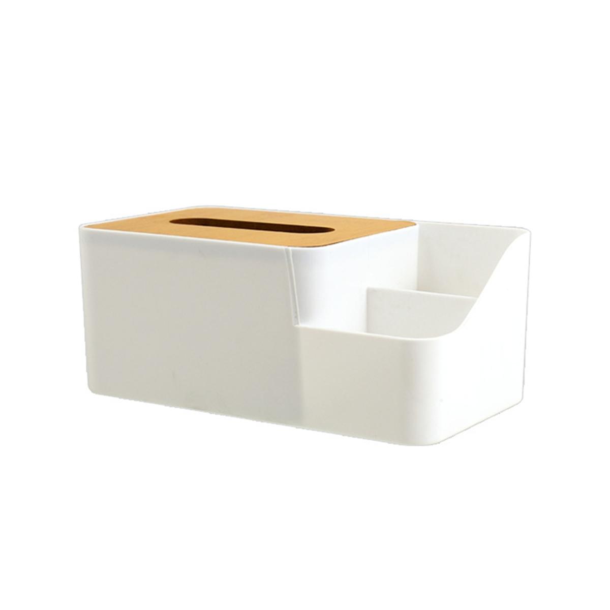 

New Box Grid Tissue Dispenser Glove Box Plastic Paper Towel Holder Desktop Napkin Case Plastic Bamboo Paper Box Organizer