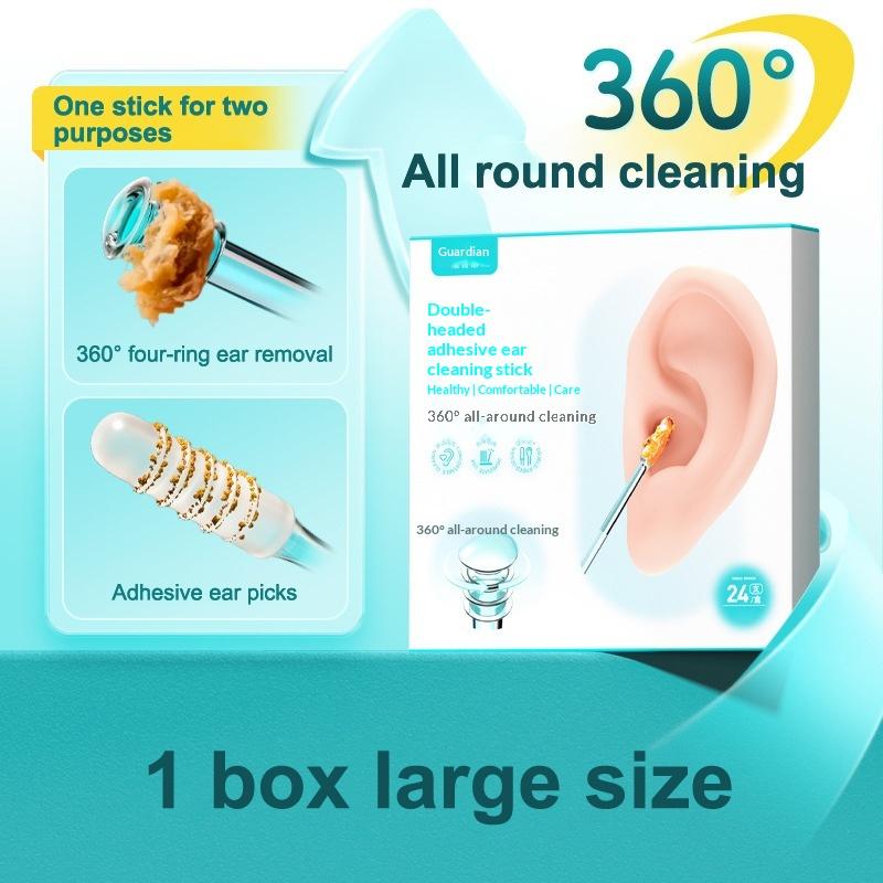 24Pcs Ear Pick Double-headed Wax Remover for Gentle and Effective Ear Cleaning Process L