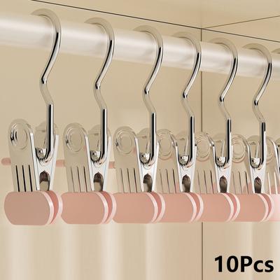 5/10 Stück Upgrade Erweitern Schrank Kleidung Organizer Keine Spur Wäscheklammern Wäscheklammern mit Haken Hosen Socken Trocknen Kleiderbügel