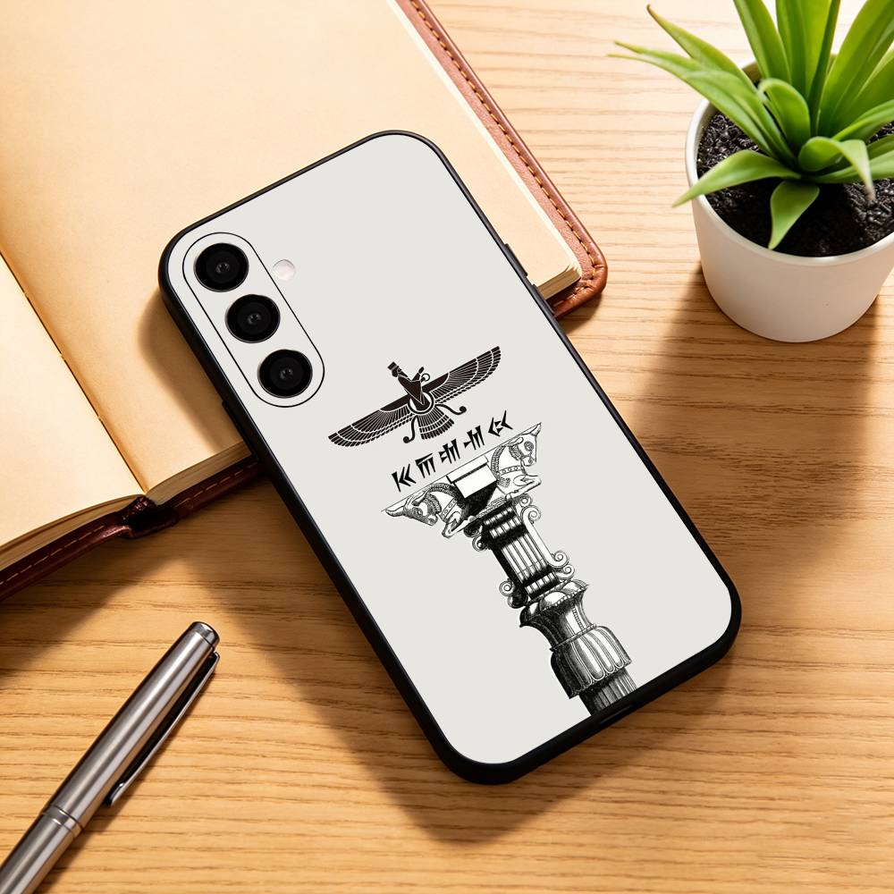 Assyrian Faravahar Flag  Phone Case For Samsung Galaxy A73,A72,A71,A70,A53,A52,A51,Soft Silicone Black Cover