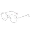 Black Full Frame Anti-Blue Light Prescription Glasses for Myopia - Unisex, Round Face.