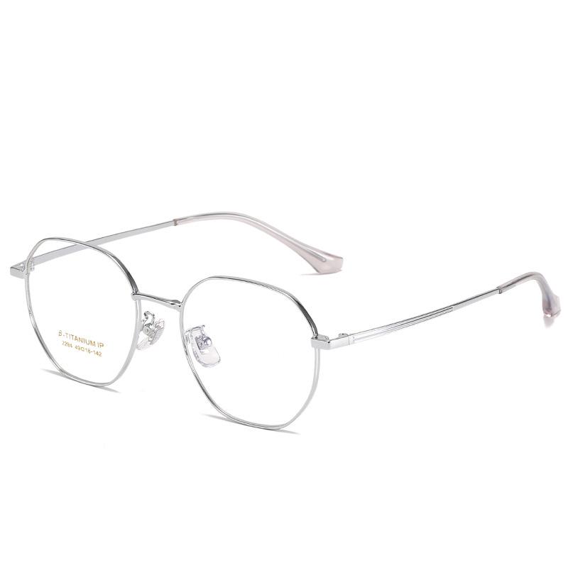 Black Full Frame Anti-Blue Light Prescription Glasses for Myopia - Unisex, Round Face.