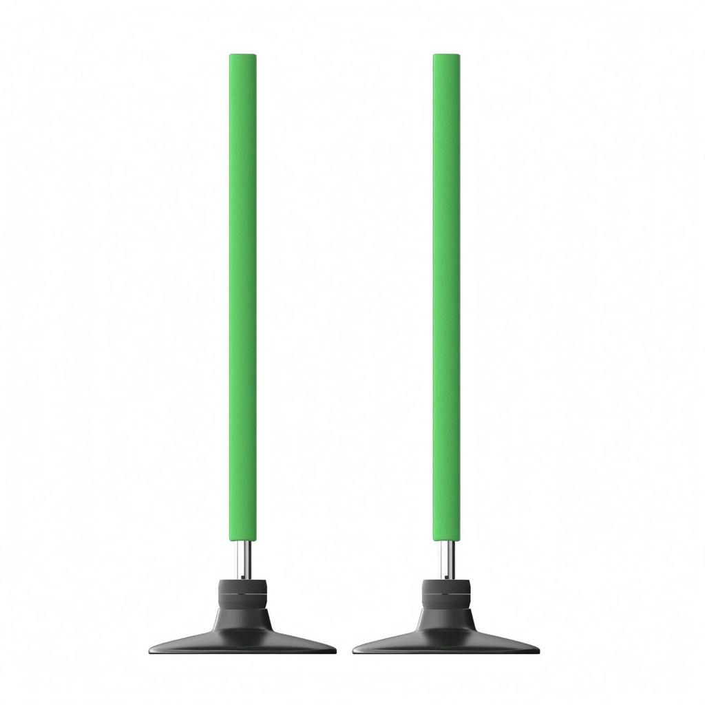 2 Pieces Agility Training Pole Portable Rebound Weather-Resistant