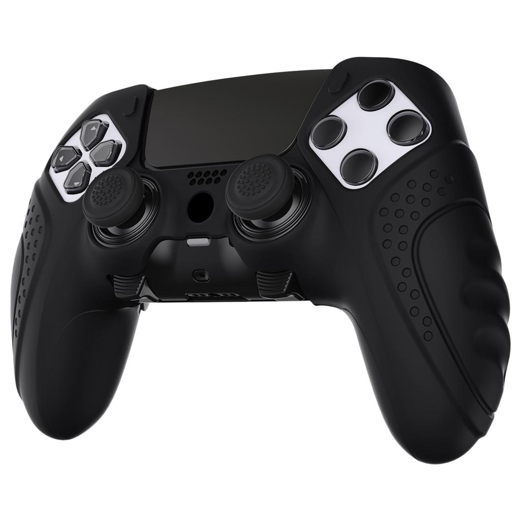 PlayVital Silikonhülle für PS5 Edge, weiche Gummi-Schutzhülle für PS5 Edge Wireless, inklusive Daumengriff Edition, rutschfester Controller,