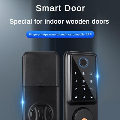 WiFi Fingerprint Smart Lock Indoor Password Wooden Door Lock APP Remote Operation Door Lock