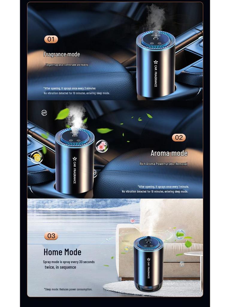 Baby's Breath Smart Aroma Diffuser: Dual-Use Car & Home Forest Cologne Fragrance