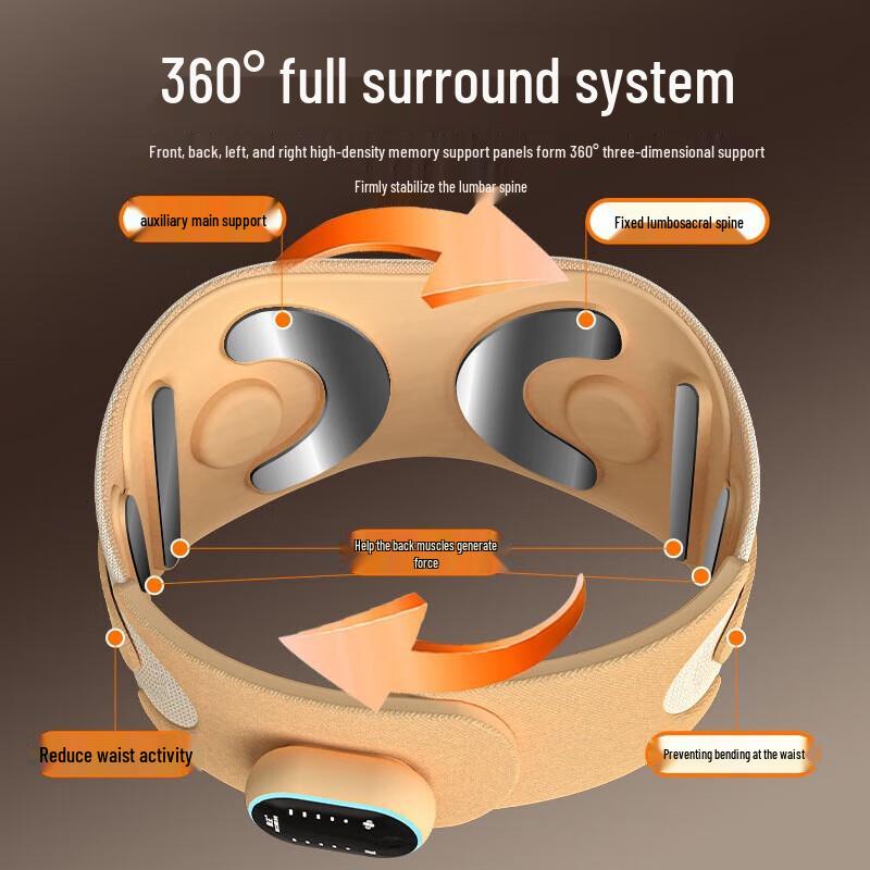 HEZHENG EMS Heated Lumbar Support Massager