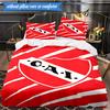 Club Atletico Independiente 3pcs Bedding,Including 1pc Duvet Cover And 2pcs Pillowcases Perfect for Christmas,Ideal for Bedroom, Dormitory