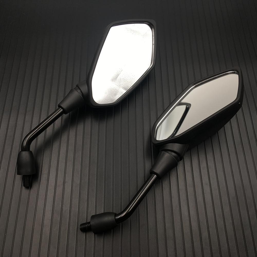1 Pair Universual Carbon Fiber Motorcycle Mirror Scooter E-Bike Rearview Mirrors Electrombile Back Side Convex Mirror 8mm 10mm