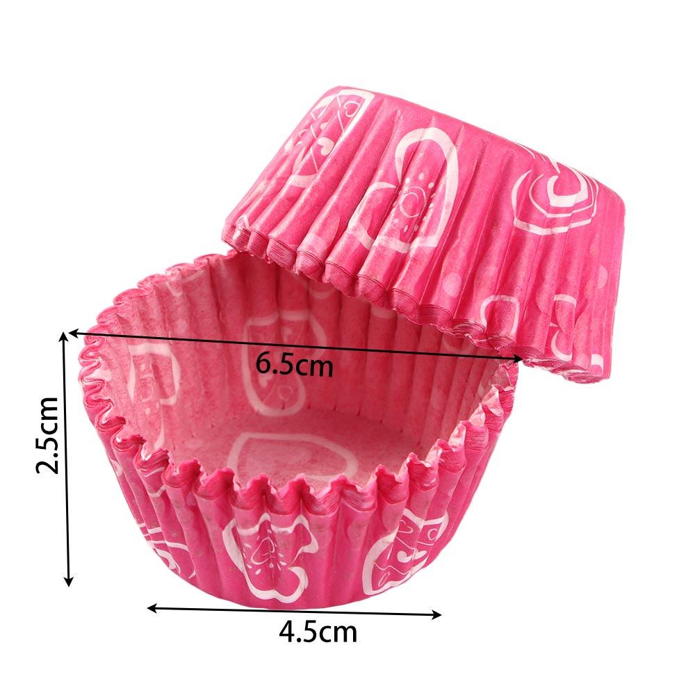 Bun Greaseproof Colorful Mini Cases Wrapper Chocolate 100PCS Liners Cake Paper Baking Cupcake