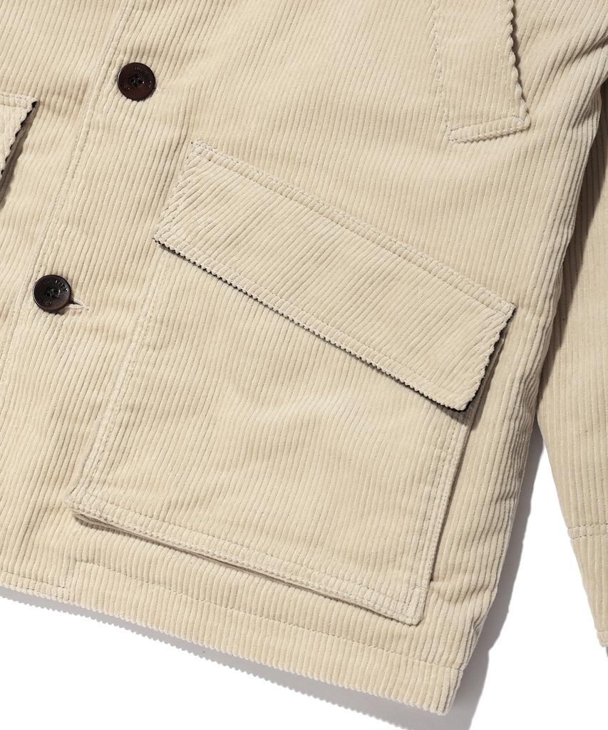 Iey Voyage Coduroy Work Jacket Ivory