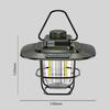 LED Camping Light Retro Hanging Tent Lamp Waterproof Type-c Charging with Hook Battery Indicator Emergency Light for Outdoor