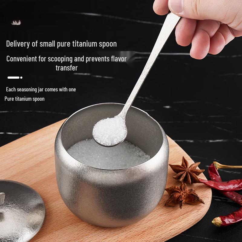 Xiehe Stainless Steel Seasoning Jar with Spoon