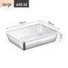 Stainless Steel Rectangular Food Storage & Serving Pan