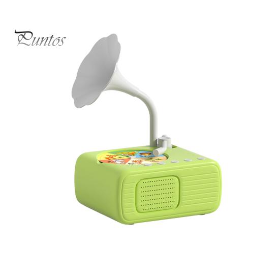 

Детский граммофон с 96 карточками для раннего образования детей, музыкальный проигрыватель с историей, магнитофон, музыкальная шкатулка, интерактивная игрушка для рассказывания историй для малышей зелёный