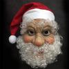 Maschera Barba Babbo Natale per le Feste di Natale Rossa Divertente Parrucca Maschera di Father Christmas per Festa di Natale Costumi Cosplay