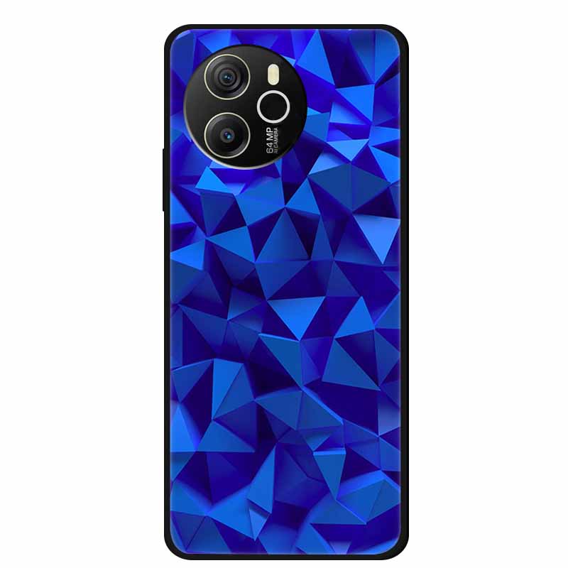 For Oscal Tiger 12 Phone Case Painted Soft TPU Silicone Cases Blackview Oscal Tiger12 4G Fashion Bumper Capa Original Back Cover