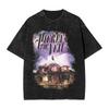 Camiseta Lavada de la Banda de Rock Pierce The Veil Streetwear Camiseta Novedosa Camisetas para Hombres Mujeres Manga Corta High Street
