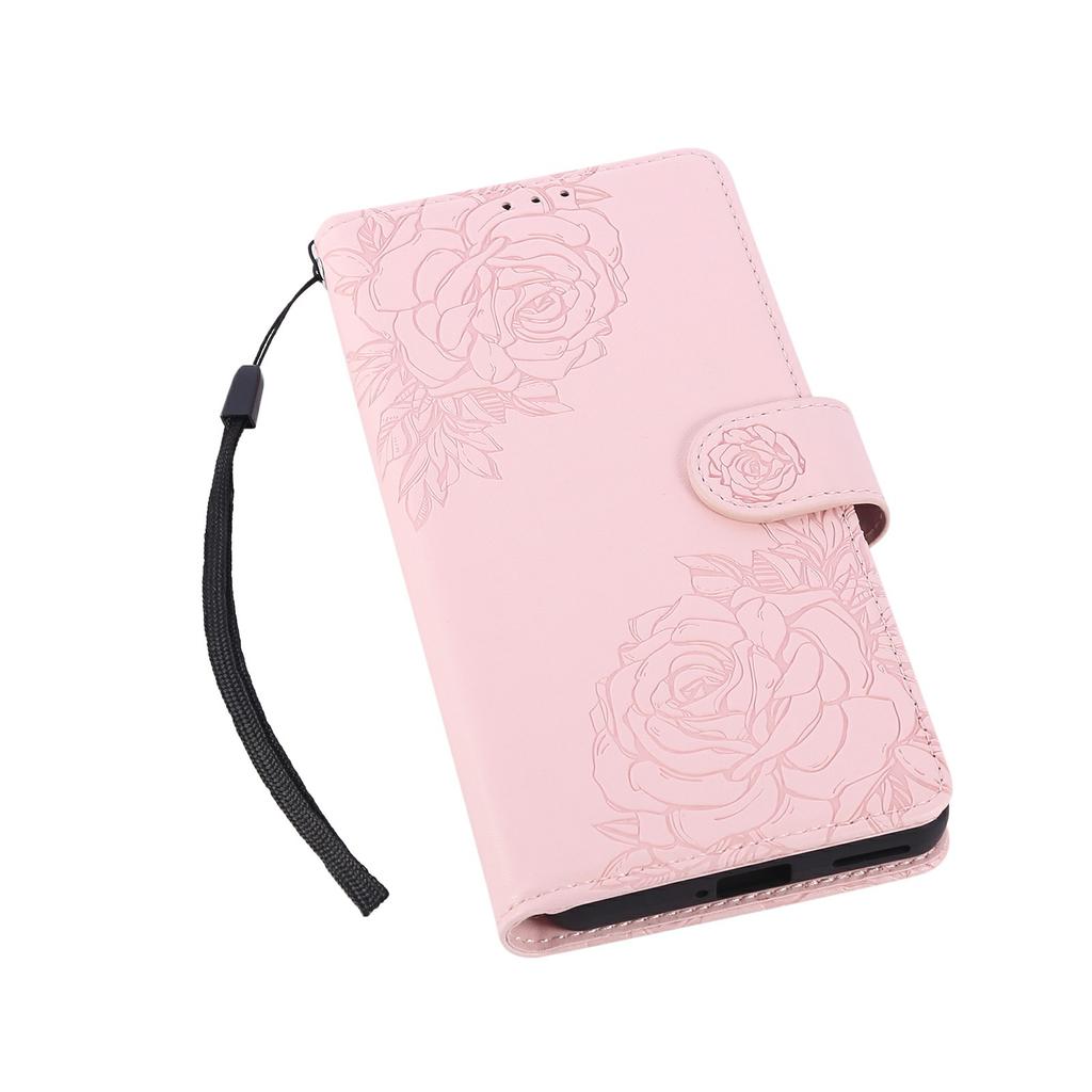Для Realme 11 Pro+ 5G/11 Pro 5G Чохол Гаманець з PU шкіри з квіткою троянди Чохол для телефону з 3 слотами для карток