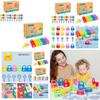 Kids Learning Lock Keys Alphabet Number Matching Early Education Toys