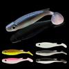 8Pcs Fishing Lures Soft Baits 3D Eyes Realistic Looking Bright Color Natural Swimming Posture Artificial Lures Fake Baits