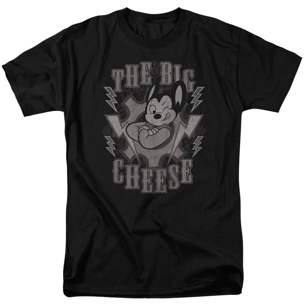 Mighty Mouse - The Big Cheese -  Unisex Short Sleeve Children s T-shirt - Black 120