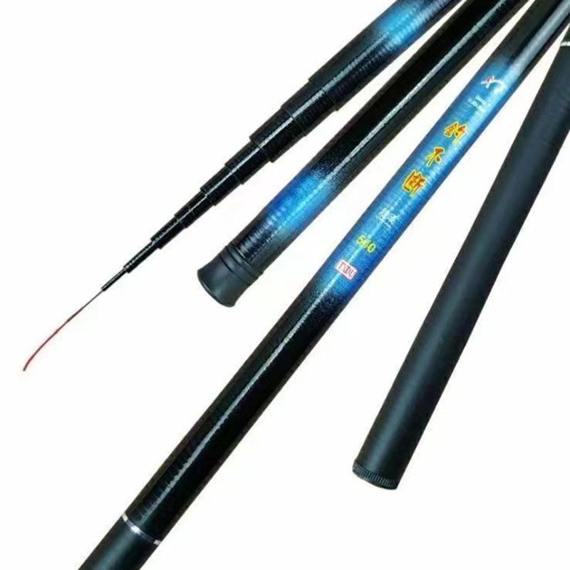 Unbreakable Fiberglass Stream Fishing Rod Set with Threaded Hand Grip