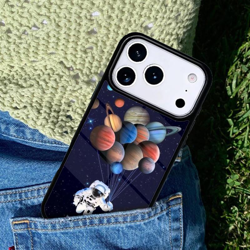 Space Planets Solar System soft Phone Case For iPhone 17 AIR 16 Pro Max 15 14 Pro 11 12 13 Shockproof Silicone Cover