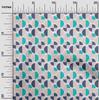 oneOone Cotton Flex Fabric Circle Geometric A  Printed Craft Fabric BTY 40 Inch