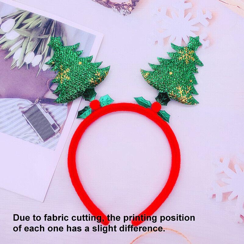 

Christmas Headband Reindeer Antlers Horn Flower Hair Band Clasp Headwear for Kids Adult New Year Navidad Party Halloween Cosplay