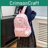 Print Nylon Backpack With Expandable Compartment For School Students**