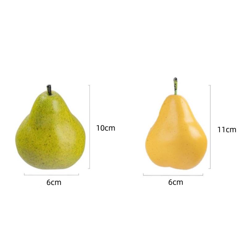 Simulated Fruit Ornaments Pear Fruit Basket Desktop Decorative Handicrafts Storage Container Home Decoration Accessories