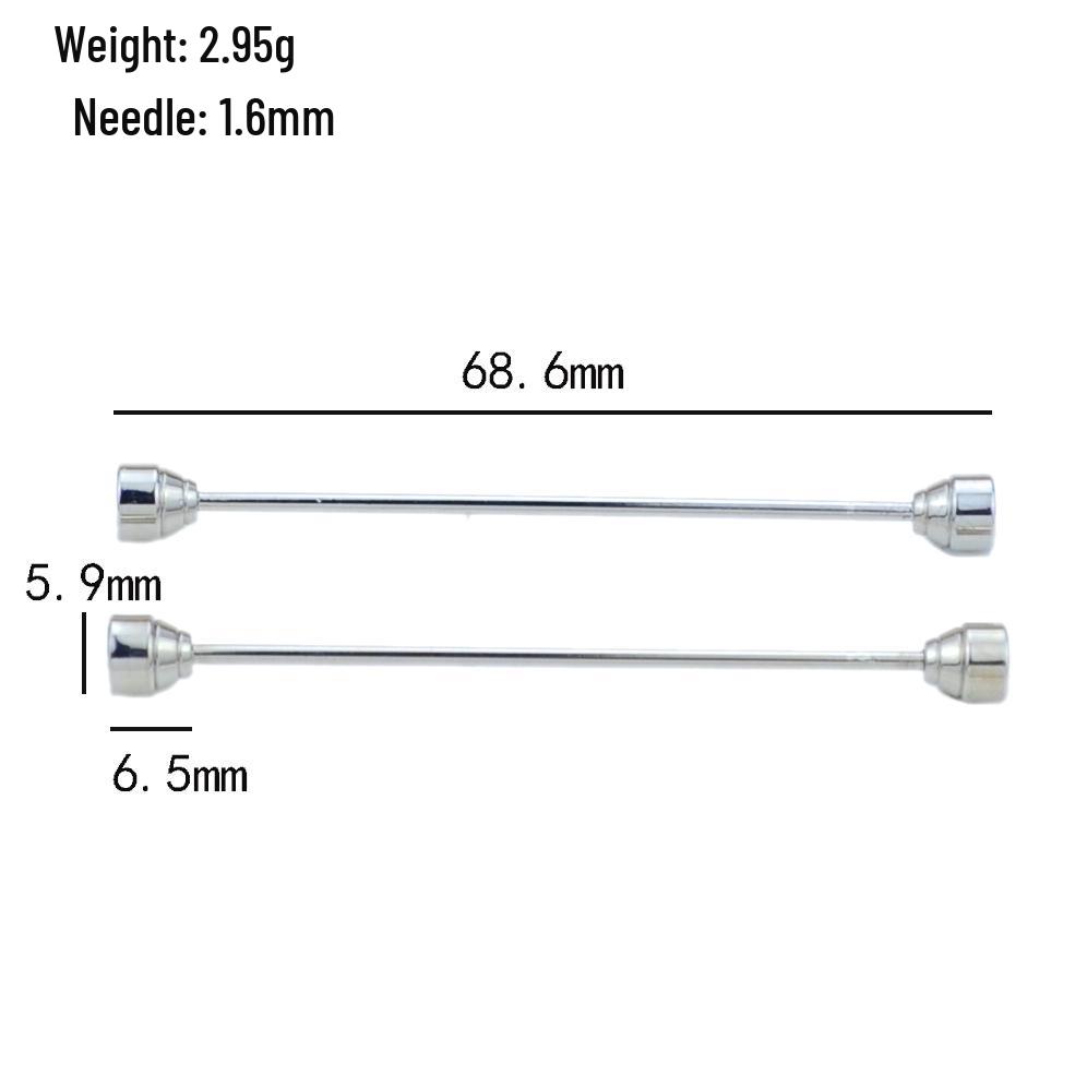 Men's Gold Rhinestone Collar Pin - Business Wear Accessory