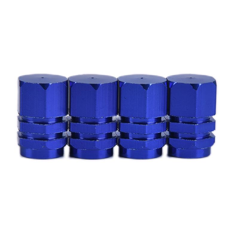 4Pcs Bolt-In Aluminum Valve Caps Car Wheel Tires Valves Tyre Stem Air Caps